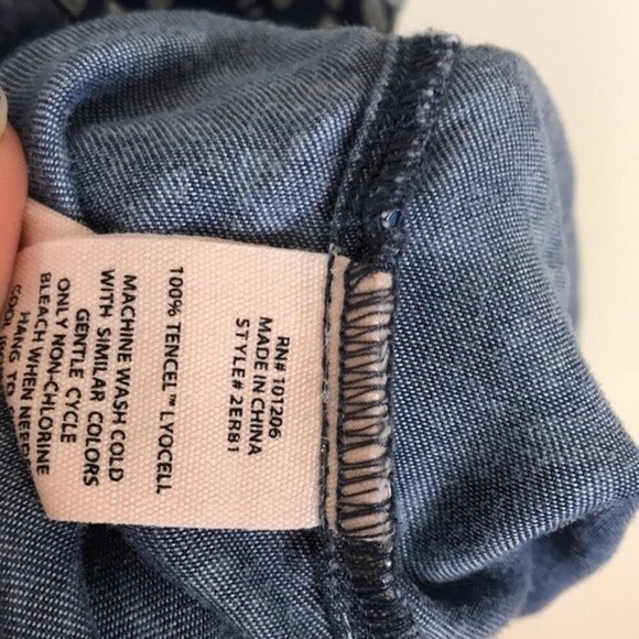 Soft surroundings ladies button up blue leopard print tunic top size XL - Picture 6 of 11